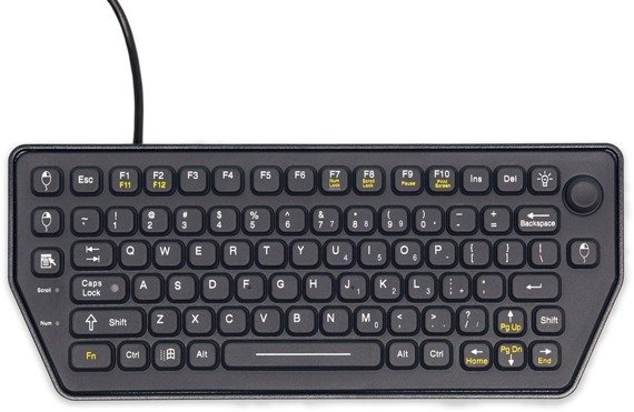 iKey®  SLK-79-FSR-USB wzmocniona klawiatura z czułym na nacisk trackpoint'em